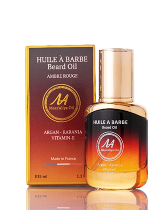 Mass’Aliya Oil Lhuile-a-barbe-Ambre-Rouge Boutique  